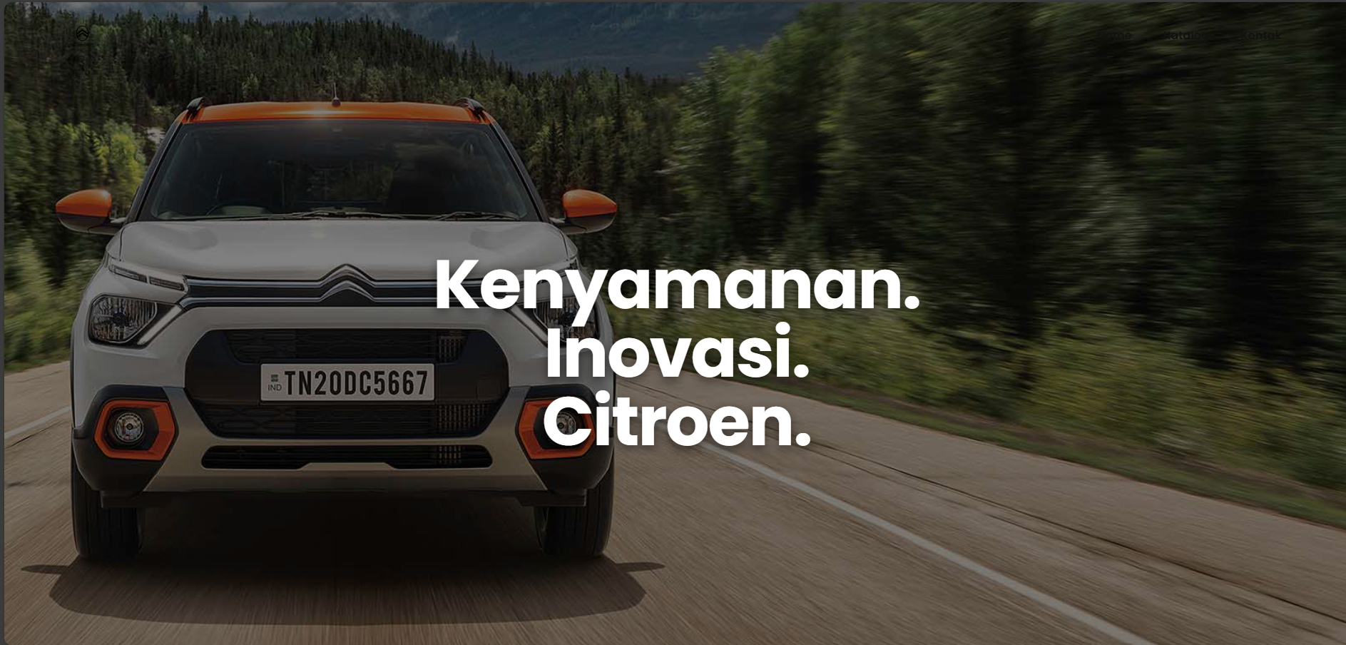 Template Website Sales Minimalist Light Mode