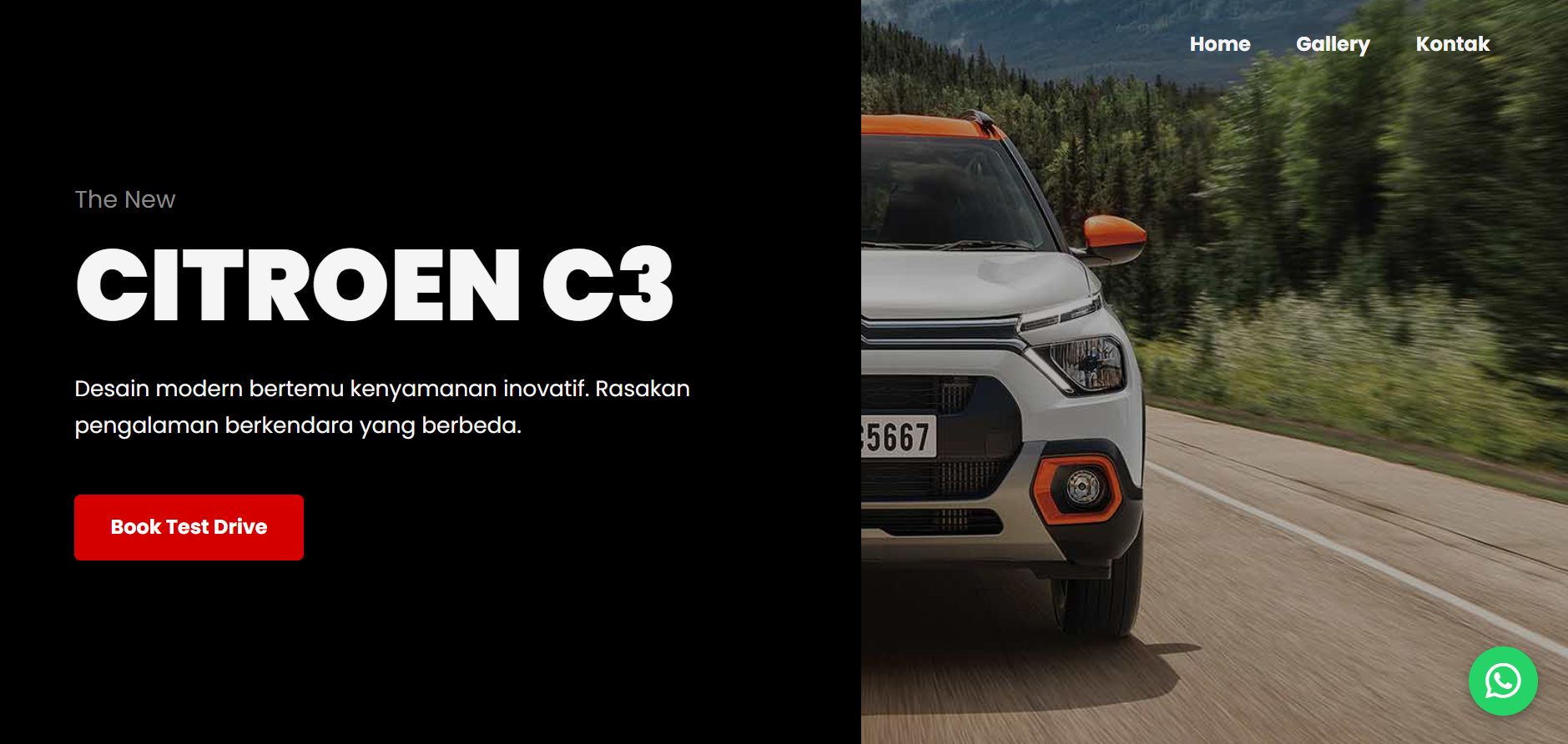 Template Website Sales Modern Dark Mode